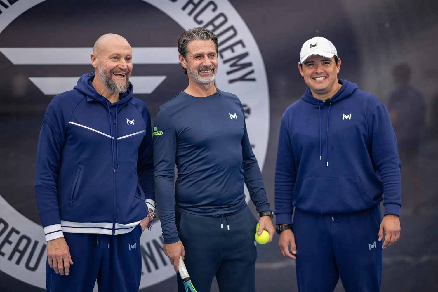 Patrick Mouratoglou mit Massimo Policastro, Direktor des Mouratoglou Tennis Center Boston
