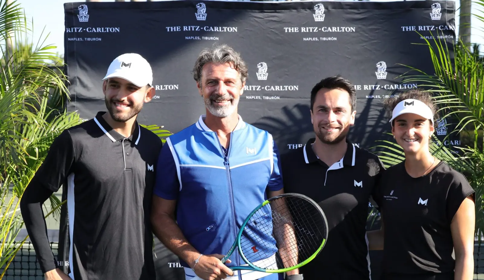 Patrick Mouratoglou mit dem Trainerteam im The Ritz-Carlton Naples, Tiburón.