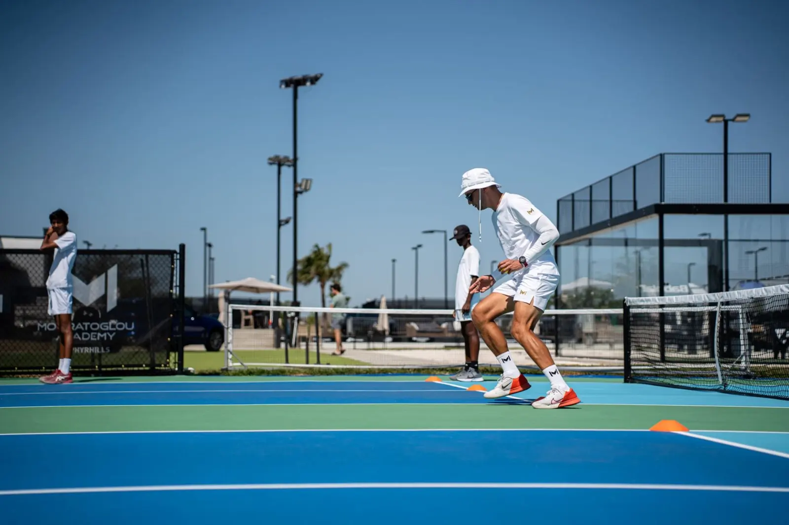 Atleta durante una sessione di allenamento fitness alla Mouratoglou Academy Zephyrhills