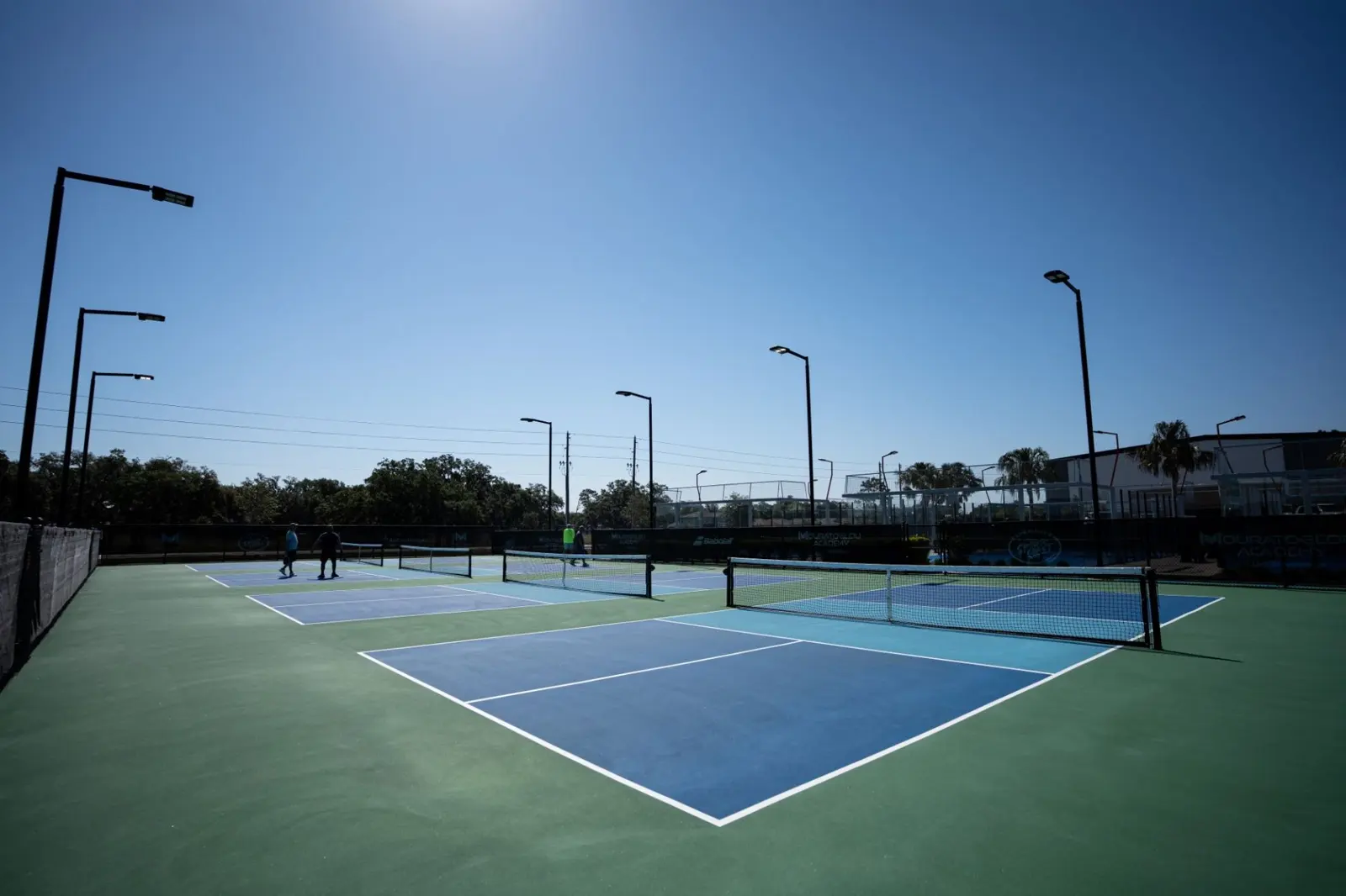 Pickleballplätze im Freien an der Mouratoglou Academy Zephyrhills
