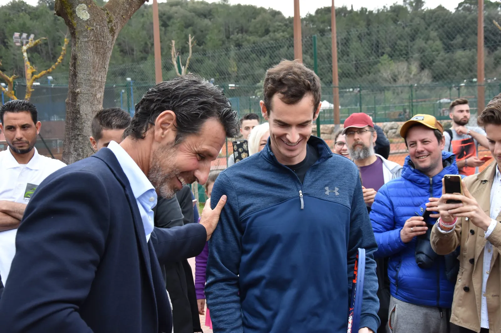 Andy Murray mit Patrick Mouratoglou an der Mouratoglou Academy