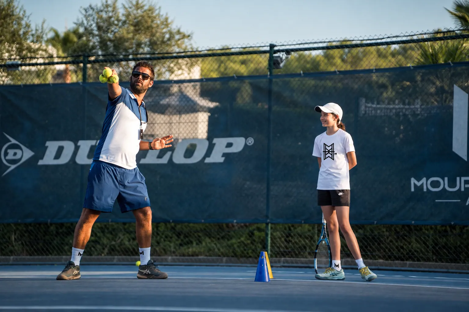 Allenare il servizio alla Mouratoglou Academy French Riviera